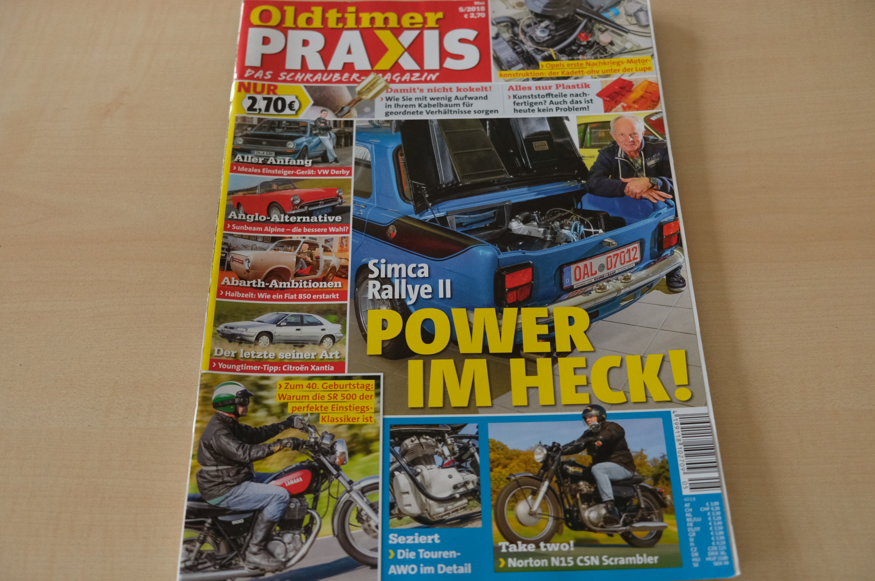 Deckblatt Oldtimer Praxis (05/2018)